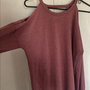 Cold shoulder sweater